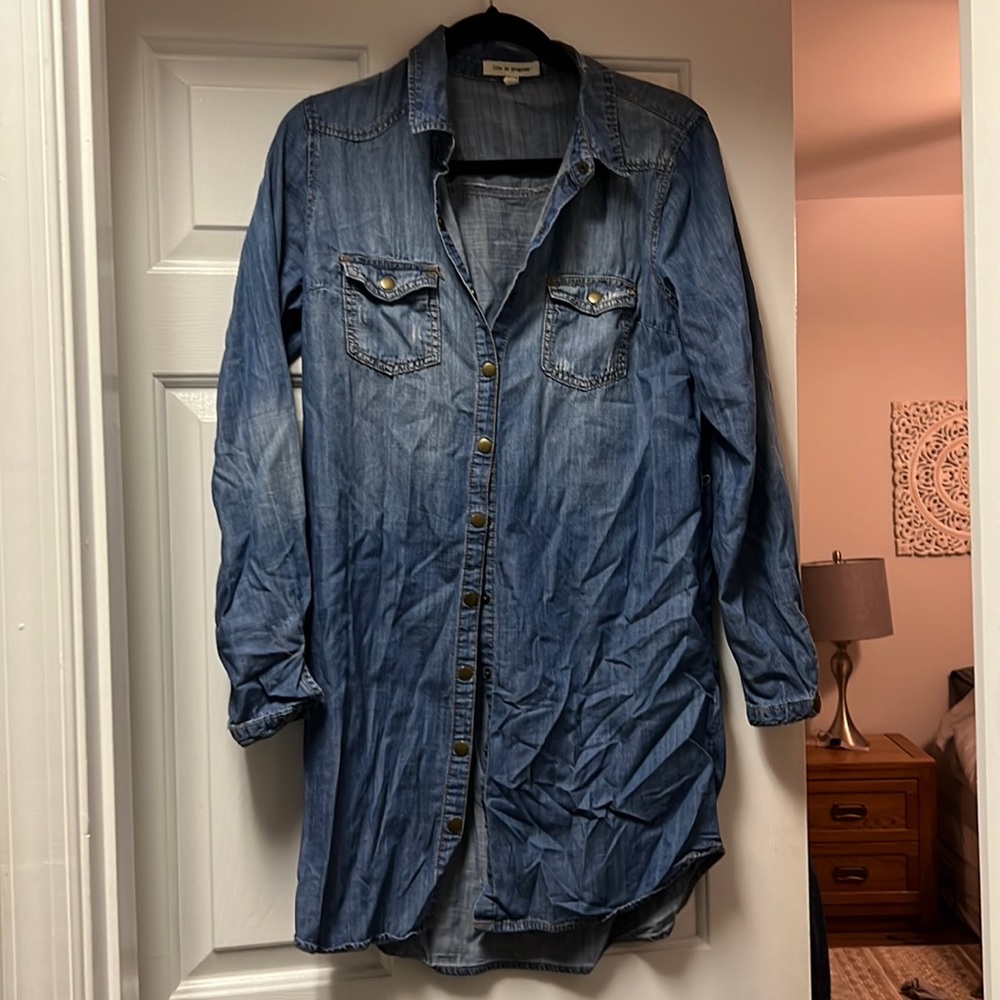 Distress Jean Dress